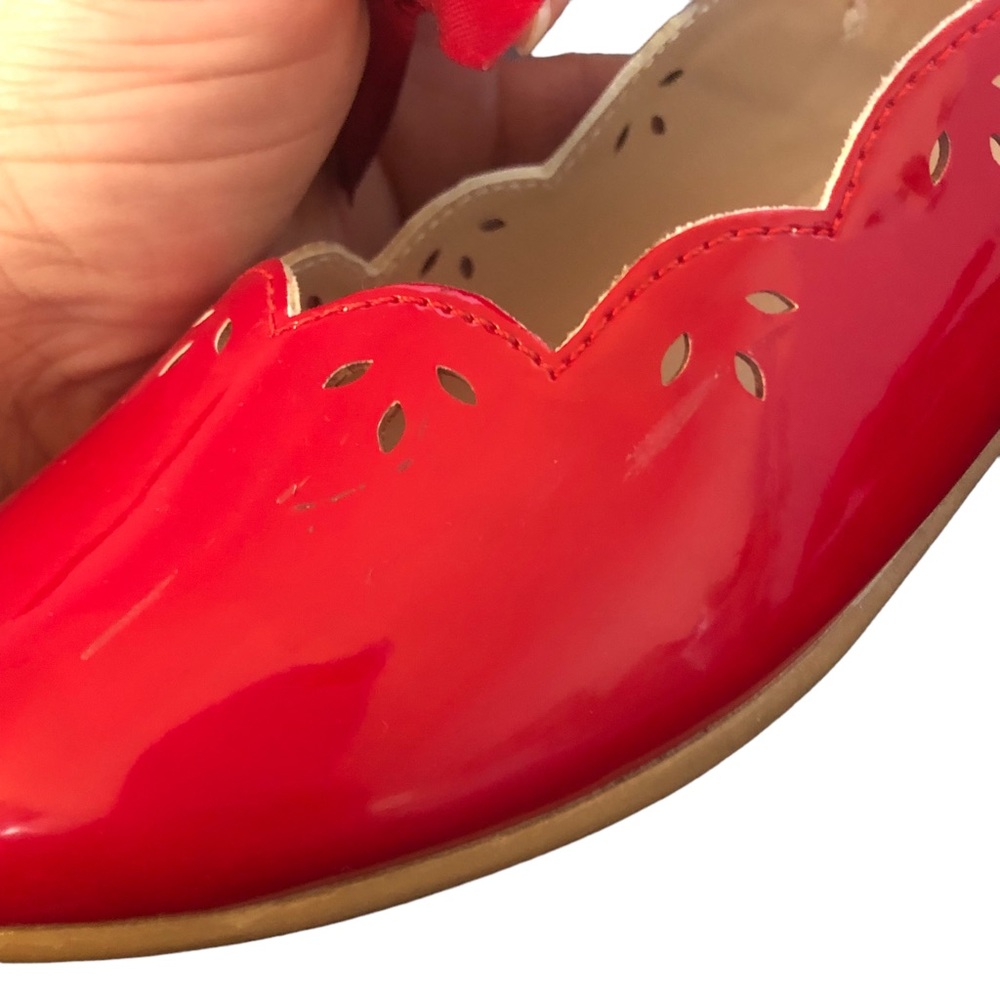 Gymboree Red Patent Leather Bow Mary Janes size 3 - Picture 11 of 12